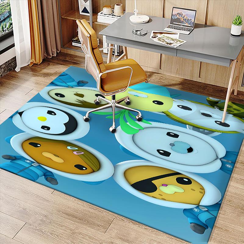 The Octonauts2 Printed Absorbent Washable Carpet, Non-Slip Bathroom Mats, Kitchen Rugs, Yoga Mat,Living Room Entrance, Camping Picnic Rugs