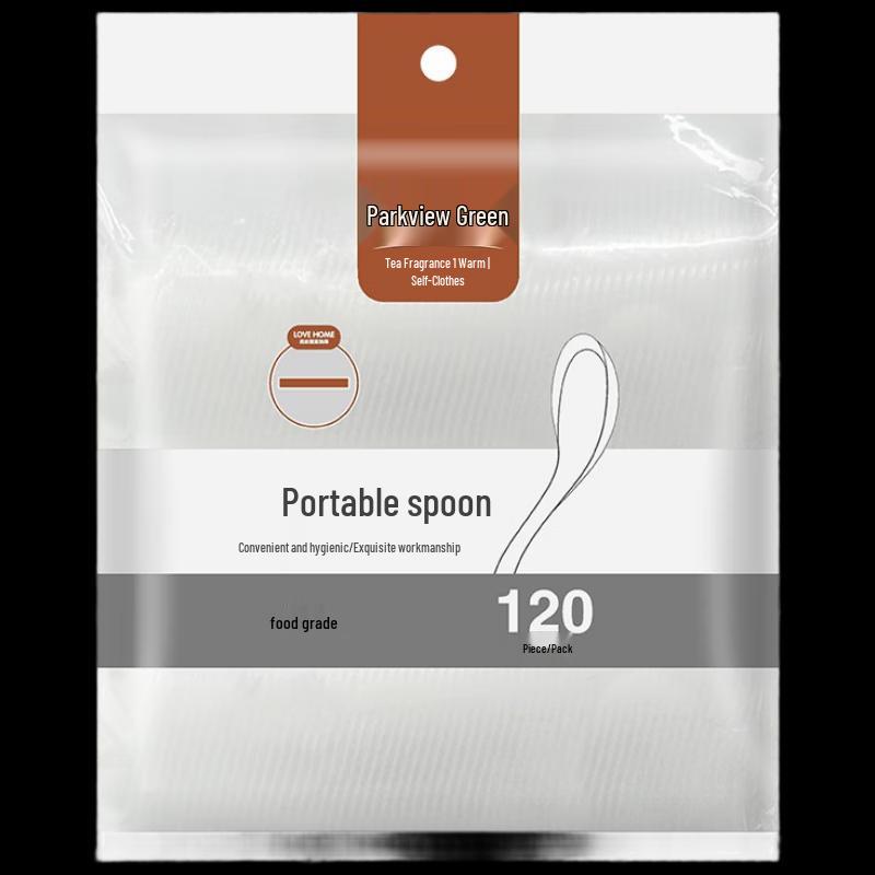 Fangcaodi 3G5595 Disposable Spoons, 120-Pack