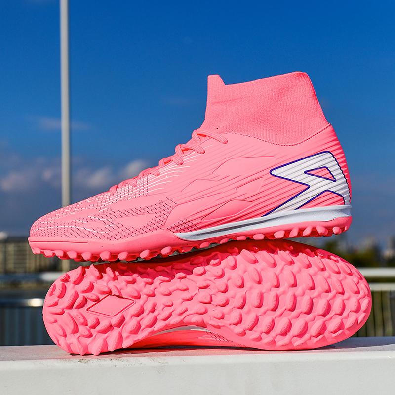 Football Shoes Male High-top Artificial Grassland Training Student Football Game Boots Children Football Boots
