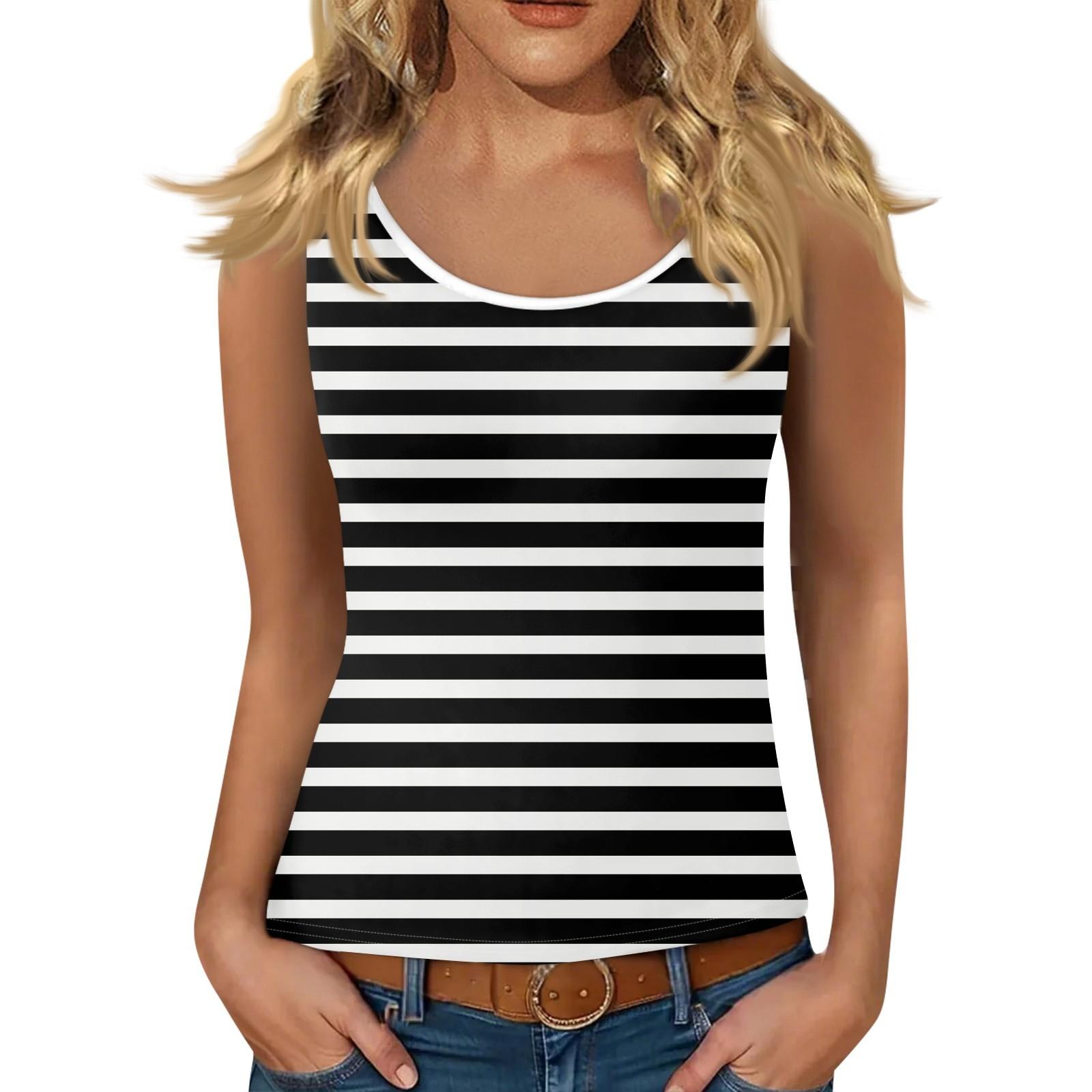 

Женский жилет без рукавов с глубоким вырезом, футболка с U-образным вырезом, подтяжки L чёрный