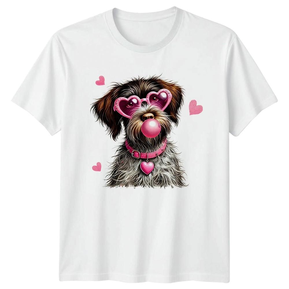 Pink Heart Sunglasses Bubblegum Dog Unisexs TShirt Dog Lover Gift For Her S