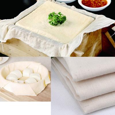 Natural MultifunctionPastry Cloth Breathable Filter Cheese Cloth Bread Linen Baking Mat Baking Pastry Unbleached Voile Cloth