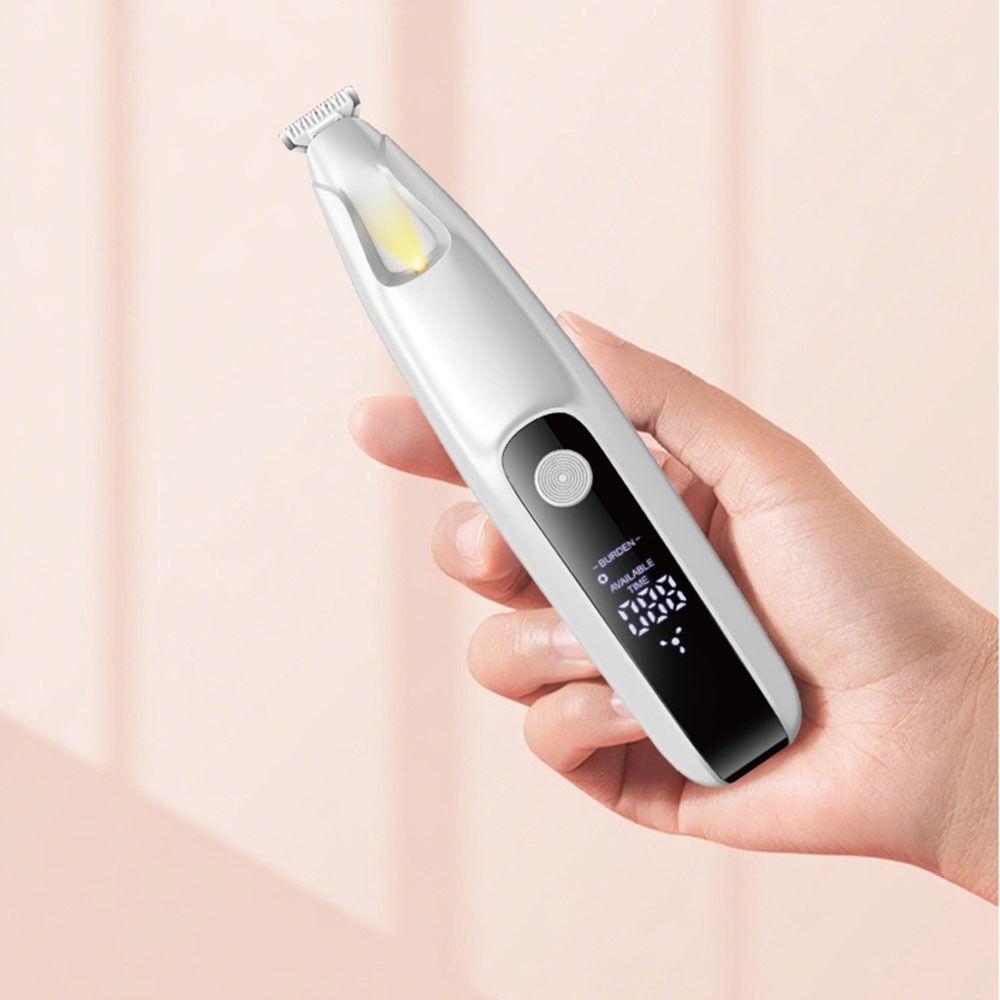 LED Dog Paw Trimmer Fully Waterproof Cats  Foot Shaver Portable Pet Paw Hair Clippers  Pet Care