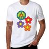 Flower Power Classic Tshirt Casual Lightweight Short Sleeve Top