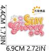 Smile Face Life Inspirational Words Embroidery Cloth Sticker Motivates English Patch Decoration Embroidery Mark Love Yourself Chapter Sticker