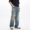 Neue Frühjahrs- und Sommer-Herren-Jeans mit weitem Bein im amerikanischen High-Street-Stil, lange Hosen für Herren