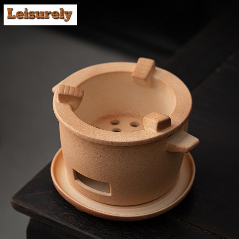 ვინტაჟური კერამიკის თიხის ნახშირის ღუმელი, უხეში კერამიკის გამათბობელი, ჩაის ცეცხლი, ჩაის ღუმელი, ჯანმრთელობისთვის წყლის ადუღების ქვაბი, ქვაბი ნახშირის ღუმელისთვის