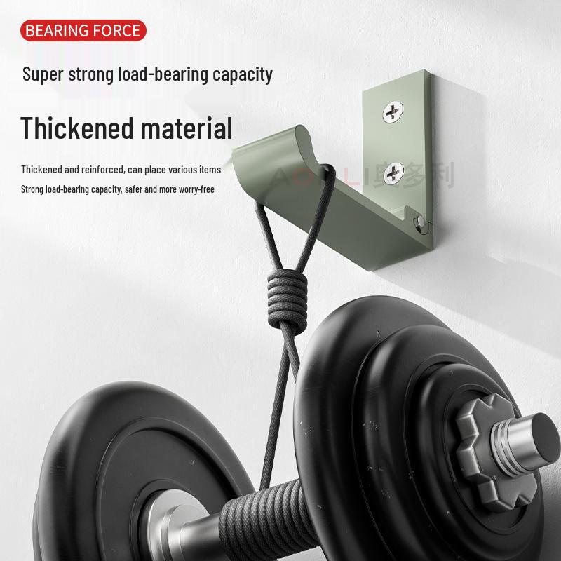 Schwarzer Wandmontierter Klappmantelhaken aus Aluminiumlegierung - Stanzfrei, Solider Einzelhaken