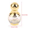 15 ml Roll-On-Flasche Glas Mini Ätherisches Öl Behälter Tragbar Mischen Parfümflasche Gold Leere Roll-On-Flasche Muster Zufällig