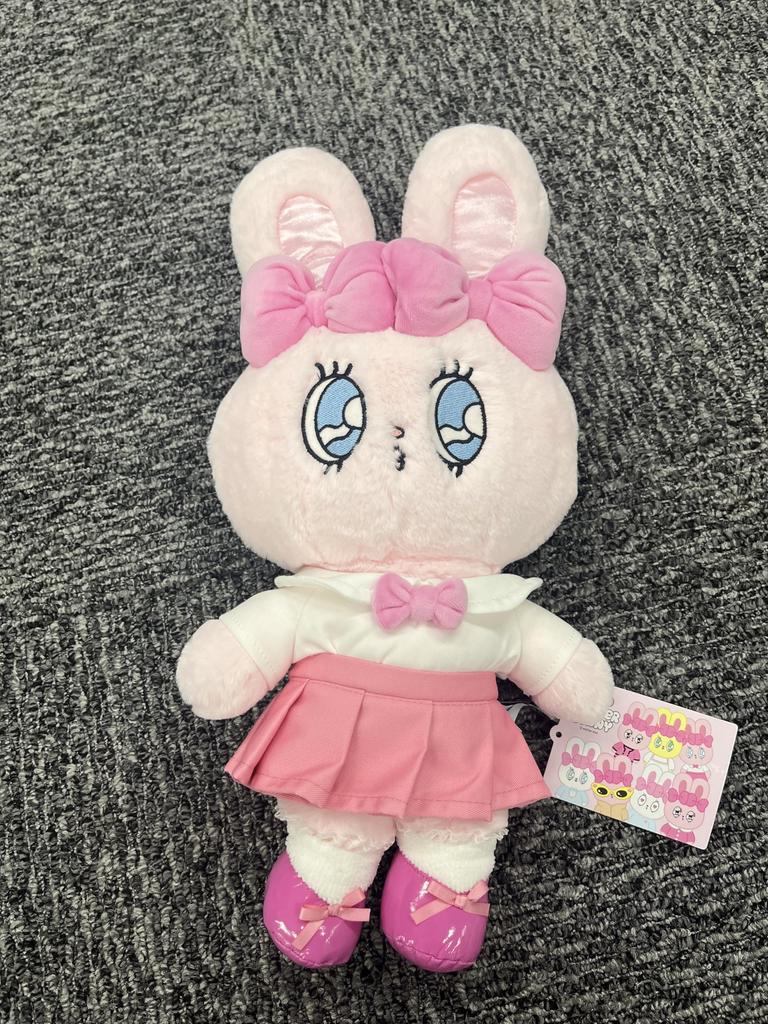 Esther Bunny Plush Toy with Ribbon OOTD Wednesday (ootd_04)