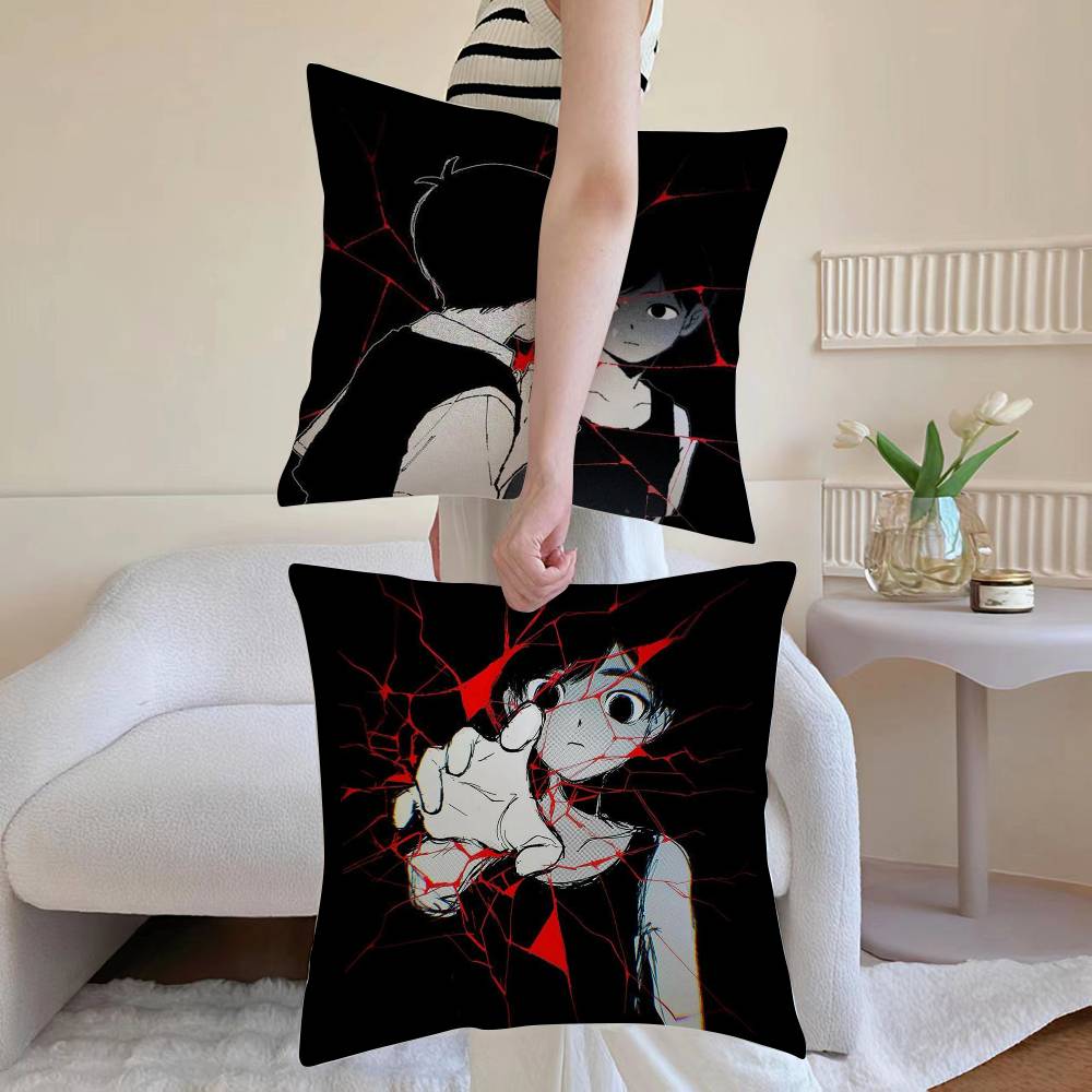 Poszewka na poduszkę z gry anime O-Omori Przeciw roztoczom Niewidoczny zamek Błyskawiczny Kanapa Łóżko