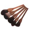 1Pc Vintage Wood Handle Makeup Brush High Quality Walnut Loose Powder Blush Foundation Contour Brush