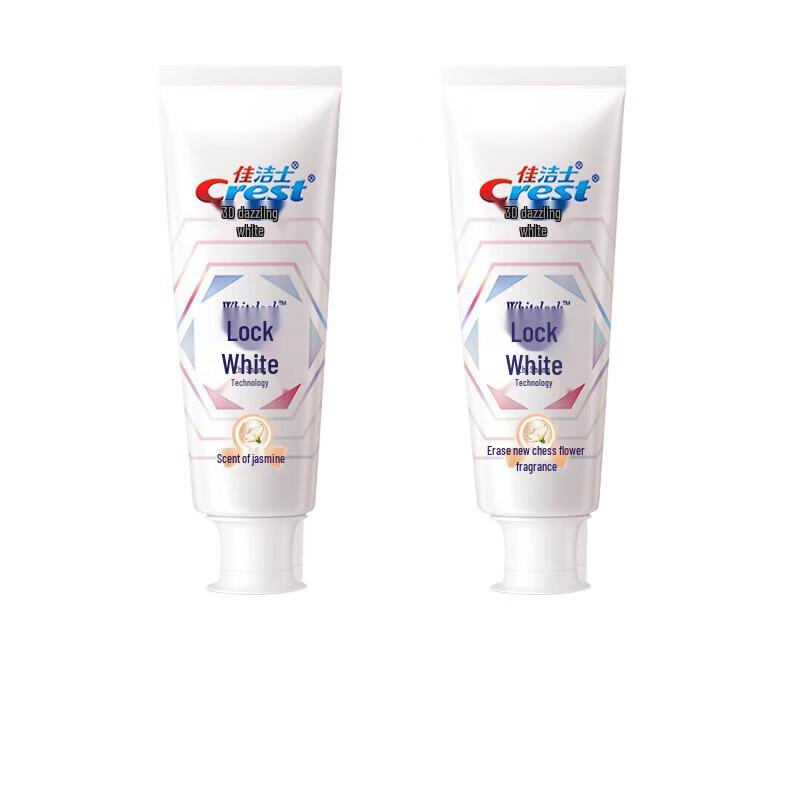 Crest Lock White Supreme Fresh Peach Toothpaste, 2-Pack