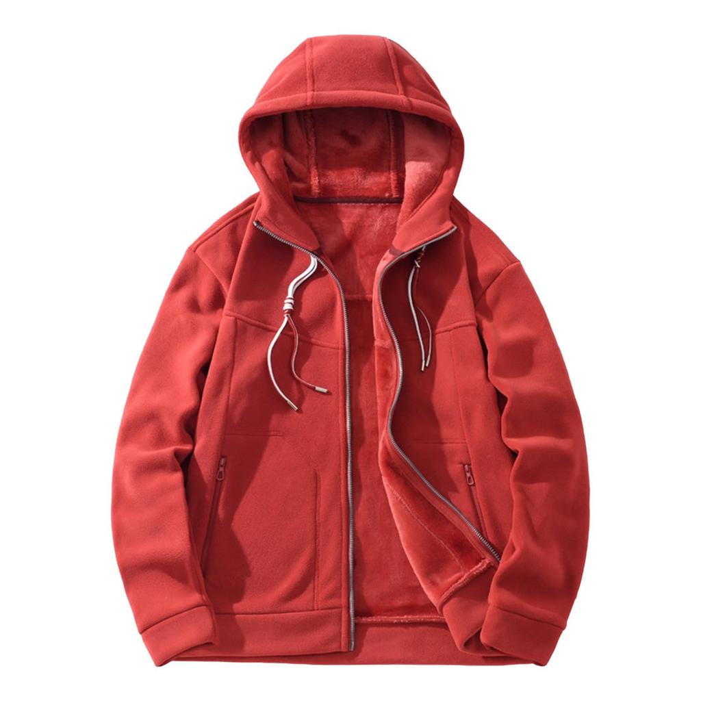 Zipper Couple Hoodie Fashion Casual  Sweater Pocket Versatile Outerwear Outdoor Casual Sweatshirt