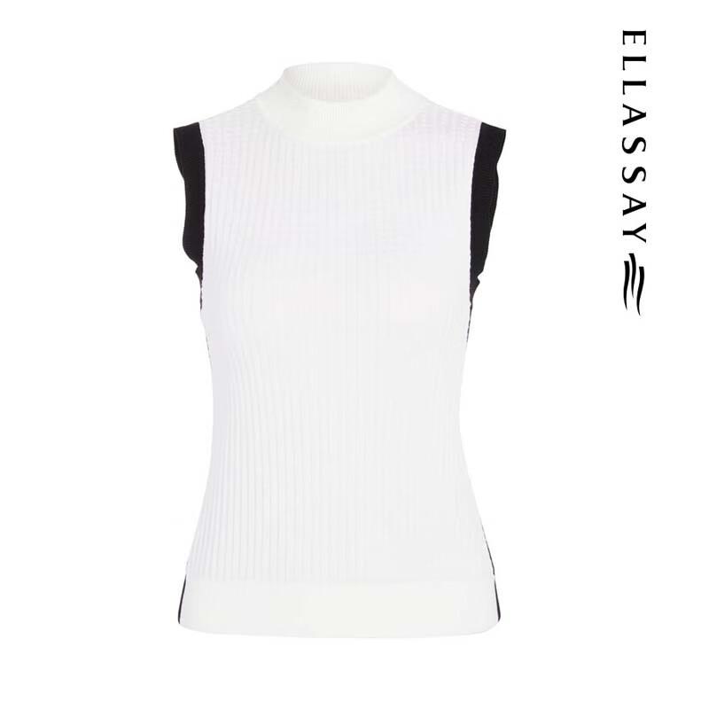 ELLASSAY Women's Slim-fit Sleeveless Knit Top