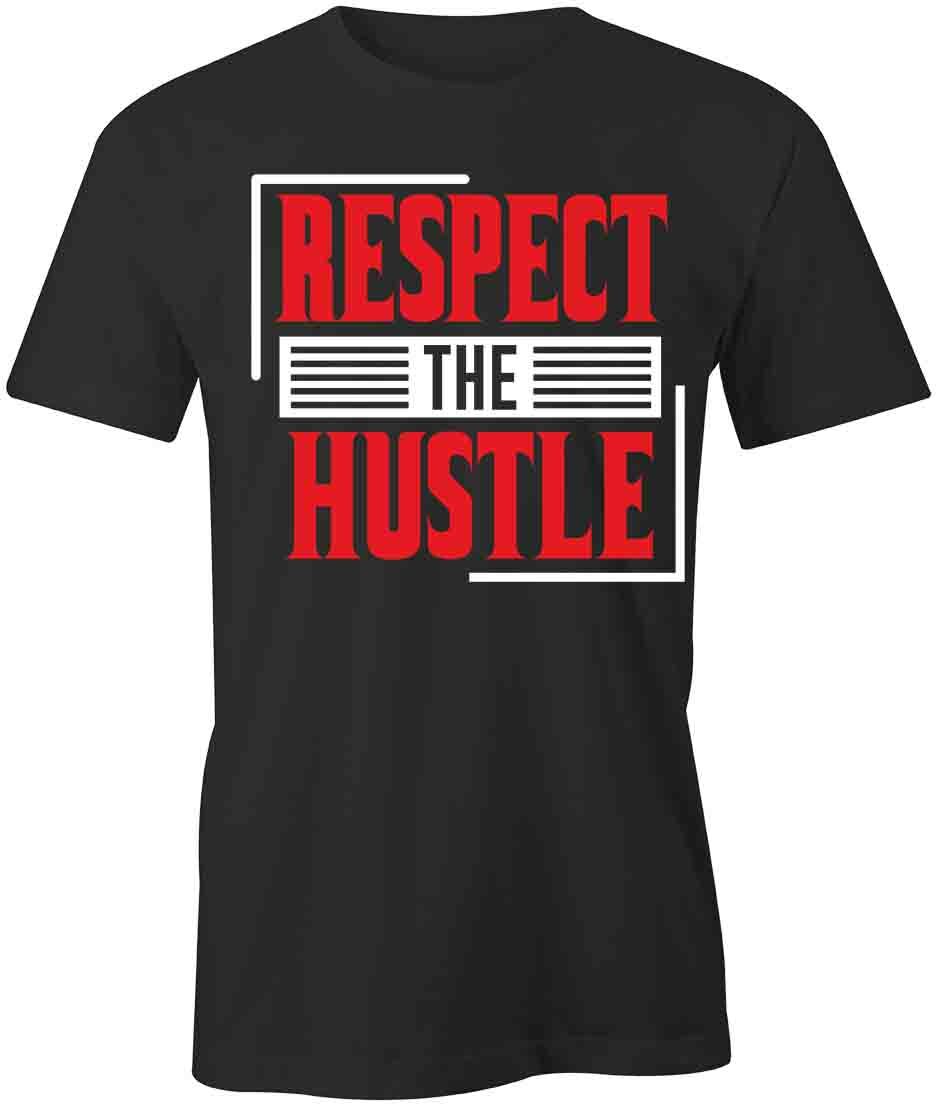 RESPECT THE HUSTLE TShirt Tee Short-Sleeved Cotton CLOTHING S1BSA183 XXXL