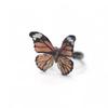 Forest Style Realistic Butterfly Ring Vintage Opening Ring Dreamlike Butterfly Ring  Decoration