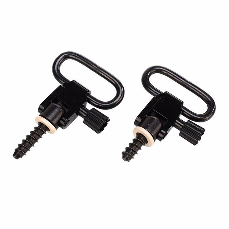 2Pcs Qd Sling Swivels Quick-Unloading Shoulder Strap Ring Buckle Airsoft Hunting