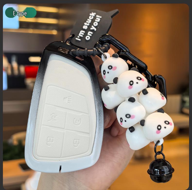 Light Blue Key Cover for Buick Models: Excelle, Encore, GL8, Verano, GL6, Regal, LaCrosse - Designed for Women