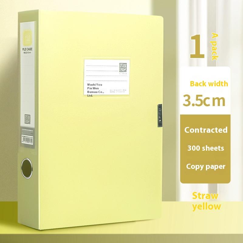 1pcs 3.5cm Large Capacity A4 File Folder Multifunctional Waterproof Document Organizer Dustproof Desktop Storage Document Holder