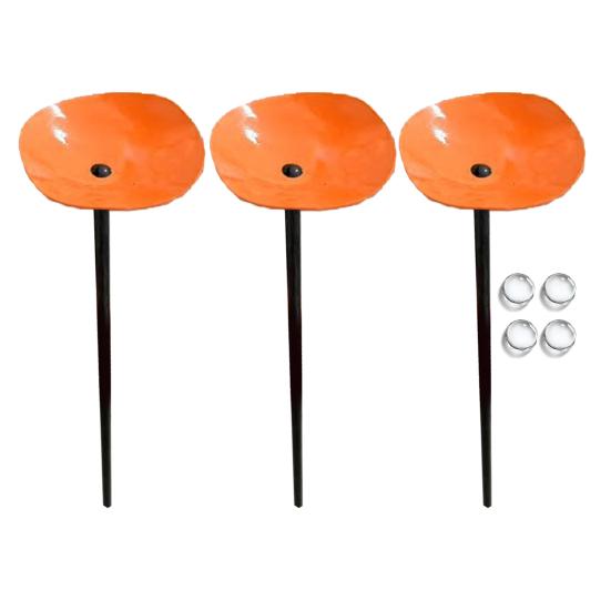 3 Pcs Bee Drinking Cup Butterfly Water Feeder with Glass Beads Bee Water Station with Stake for Garden Pollinators Yard Decor