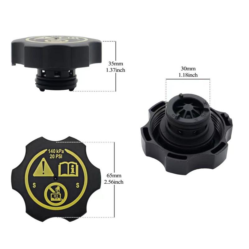 Radiator Cap for Buick, Chevrolet, Cadillac, GMC, Opel, and Saab (Part Numbers: 13502353, 13598760)