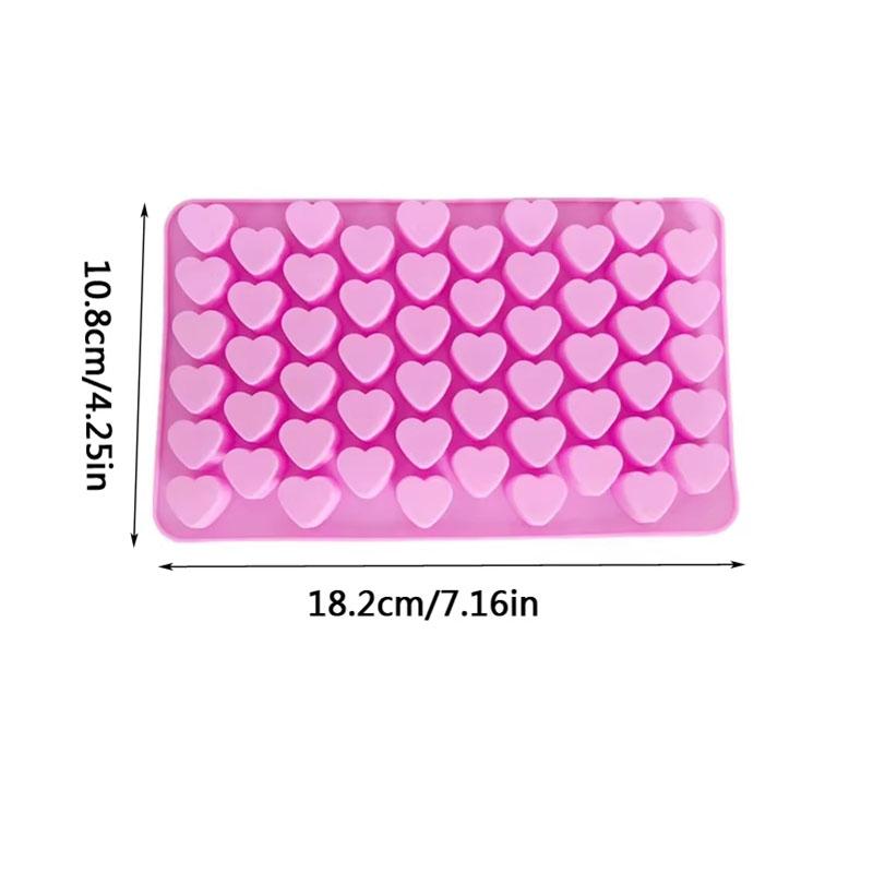 Geometric Heart Silicone Mold Chocolate Cake Mold Dessert Baking Mold for Valentine’s Day DIY Fondant Candy Ice Cube Tray Tools