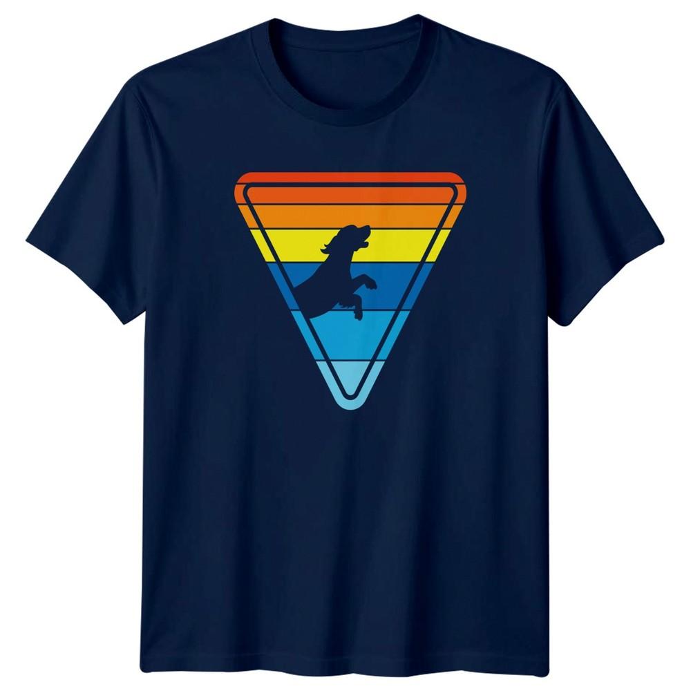 Retro Sunset Dog Silhouette Active TShirt Retro Aesthetic Dog Owners