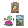 Vibrant And Creative Cartoon Character Metal Brooch Fun Movie Inspired Monster Duck Starry Sky Art For Fashionable Wear