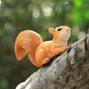 Squirrel Trees Huggers Outdoor Decors Squirrel Figurine Garden Statue Whimsicality Tree Peekers Sculpture Yard Ornament