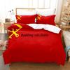 Red Soviet Socialist Republic USSR Flag Bedding Set Single Twin Full Queen King Size Bed Set Aldult Kid Bedroom Duvetcover Sets