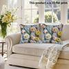 2pcs 3D Embossed Style Floral Print Throw Pillow Covers Decorative Soft Pillowcases for Sofa Bedroom Living Room Cushion Cover