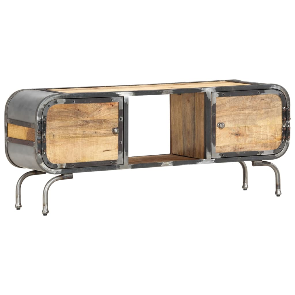 TV Cabinet 110x30x42 Cm Solid Mango Wood