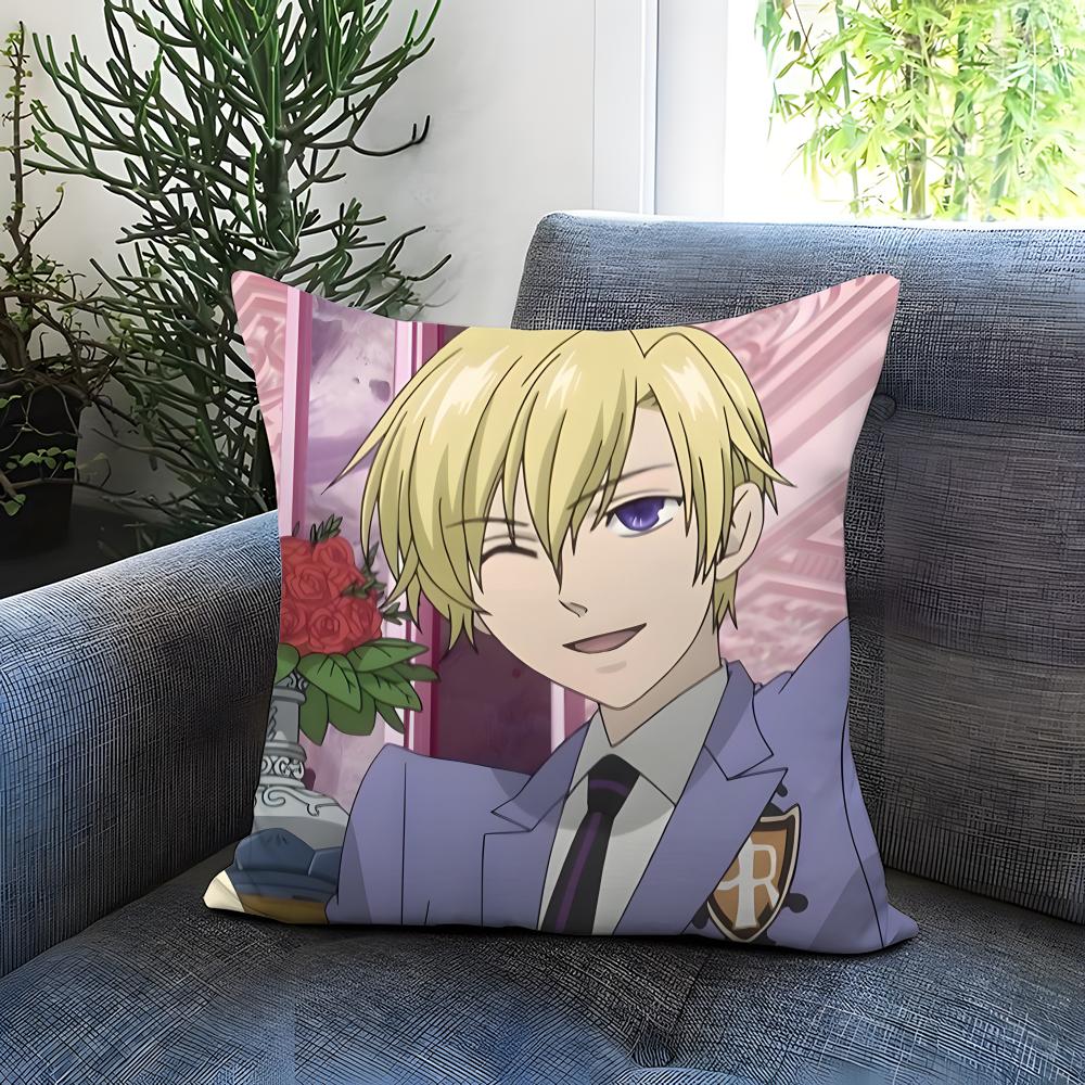 Anime Ouran High School Host Club Cushion Cover Comfortable Reversible Pillow Cover Ideal for Car Sofa Bedroom & Beyond