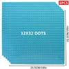 6pcs/set Base Plate 32*32 32*16 Studs Classic Figures Building Blocks Plates Bricks Baseplate Blocks Children Toys For Kid Gifts
