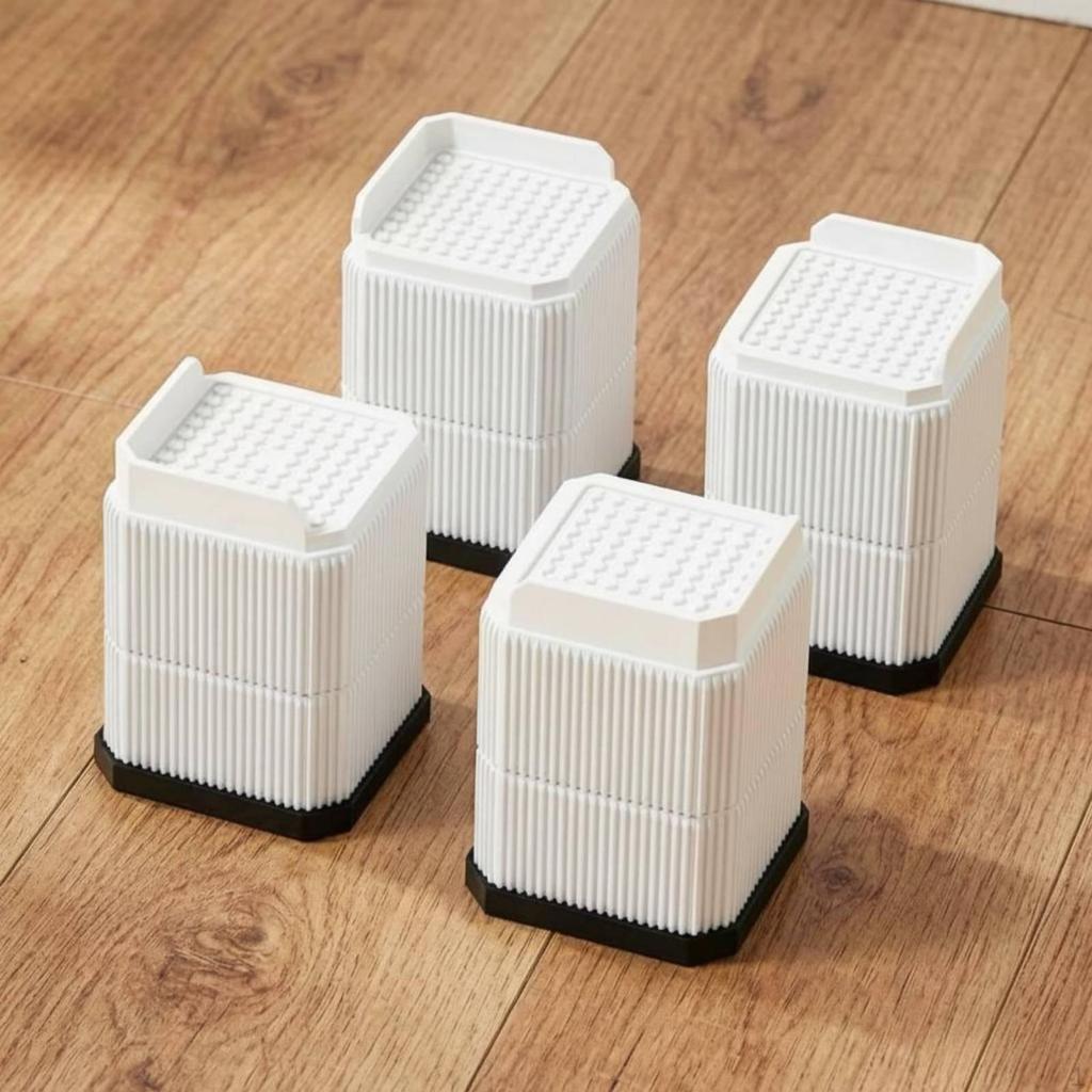 Stackable Furniture Riser Water Resistant Sofa Leg Elevator Shock Absorbing AntiSlip Bed 2.6CM