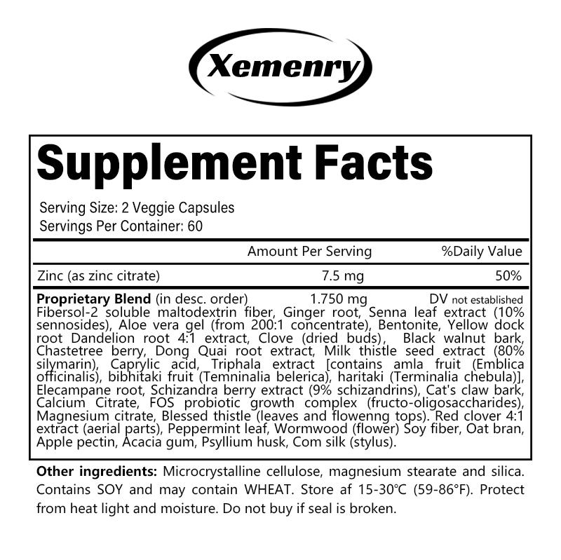 XEMENRY Is Rich In Psyllium Husk and Ginger Root Extract, Which Help Eliminate Excess Fat and Support Immunity.