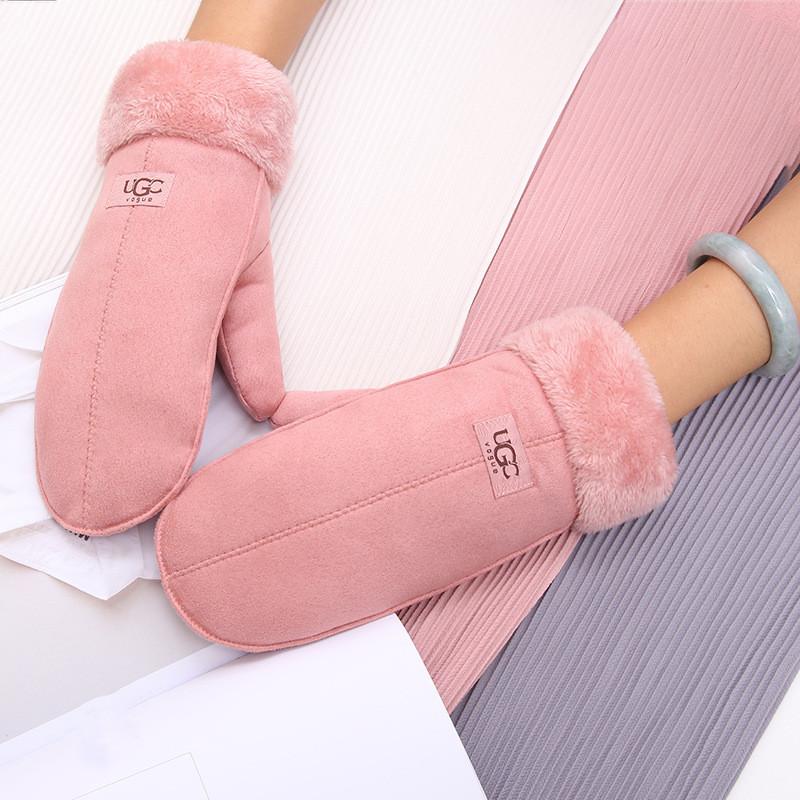 Guanti da donna autunnali e invernali nuovi Guanti adorabili coreani in peluche ispessiti Guanti senza dita Guanti da donna
