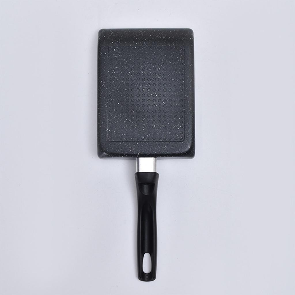 Mini Frying Pan Black Household Portable Japanese Style Egg Frying Pan Rectangular Mini Omelet Pan