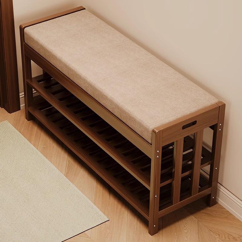 Schuhregal Eingangsbereich Schuhschrank Bank Gepolsterter Sitz Organizer Kompakt Schmal Schuhaufbewahrung Hausflur Schuhe Organizer
