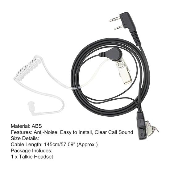 Talkie Headset Anti-Noise Clear Sensitive Anti-interference Professional Precise Noise Reduction Air Acoustic Tube