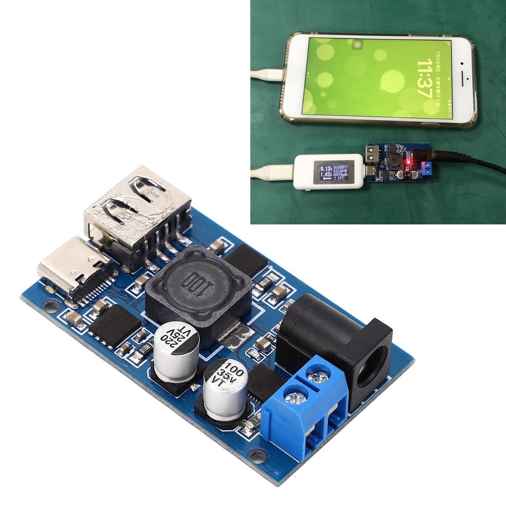 Buck Converter Module DC 8.2‑32V Input to DC 3‑20V Output QC 3.0 Quick Charging Board for Phone