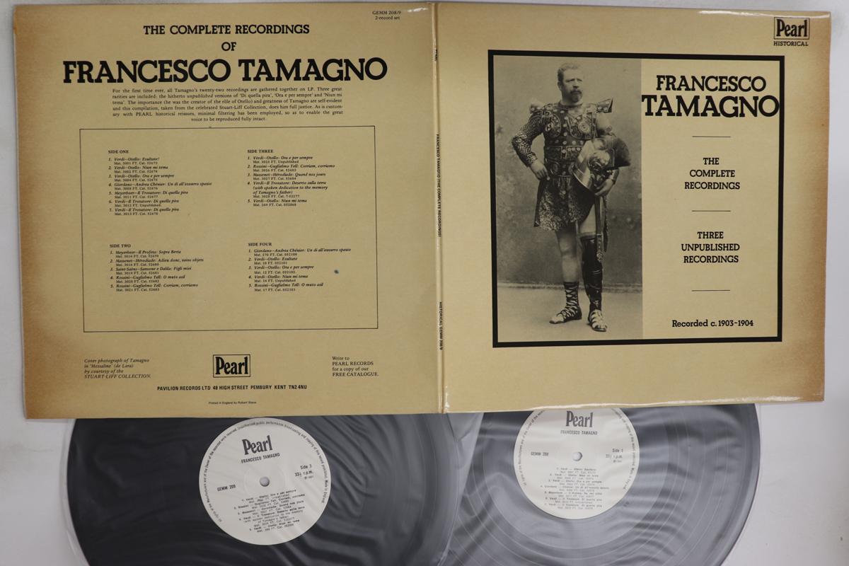 

LP Record FRANCESCO TAMAGNO - Complete Recordings Of Francesco Ta GEMM208 PEARL 1981 UK Classical Used
