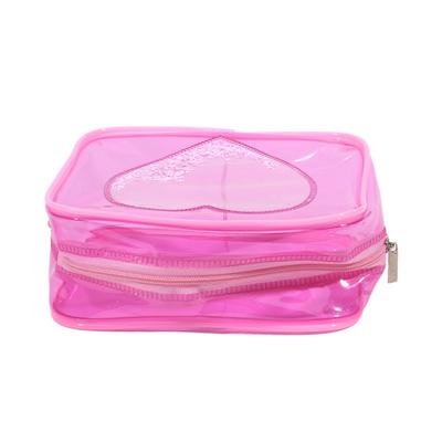 1Pc Mini PVC Transparent Cosmetic Bag Simple Ladies Large Capacity Travel Portable Waterproof Sundry Storage Toiletry Bag