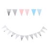 Pennant Wedding Room Children\'s Room Birthday Party Dress Up Supplies Wavy Pull Flag Pennant Bunting