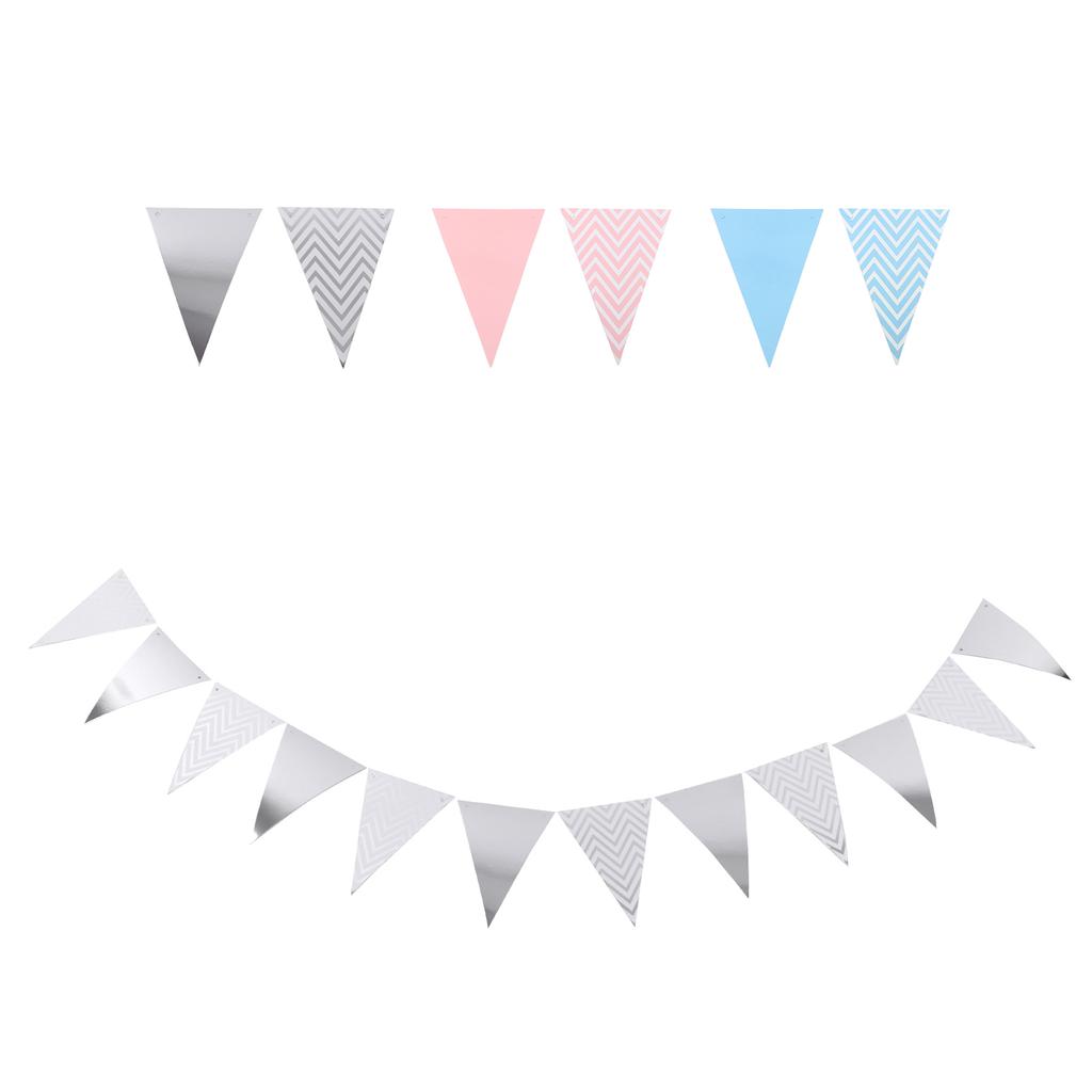 Pennant Wedding Room Children\'s Room Birthday Party Dress Up Supplies Wavy Pull Flag Pennant Bunting