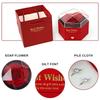 Elegant Hexagon Flower Jewelry Case Featuring Preserved Flowers Unique Gifts Accessory for Trendy Couples In Love