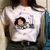 Mafalda Tshirt Women Japanese T Shirt Female Comic Clothing Y2k Top Women Clothing Kawaii Clothes