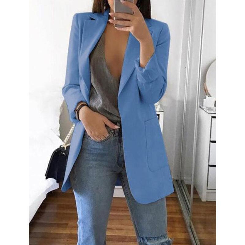 Blazers Coats for Women Elegant Casual Clothing Autumn Winter Shoulder Pads Business Suit Vintage Ladies Jackets Fashion