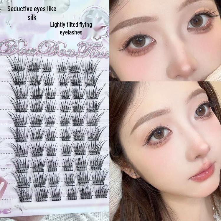 Playful Little Fox Baby Curve False Eyelashes - Natural, Realistic, Slanted Flying Fox Style